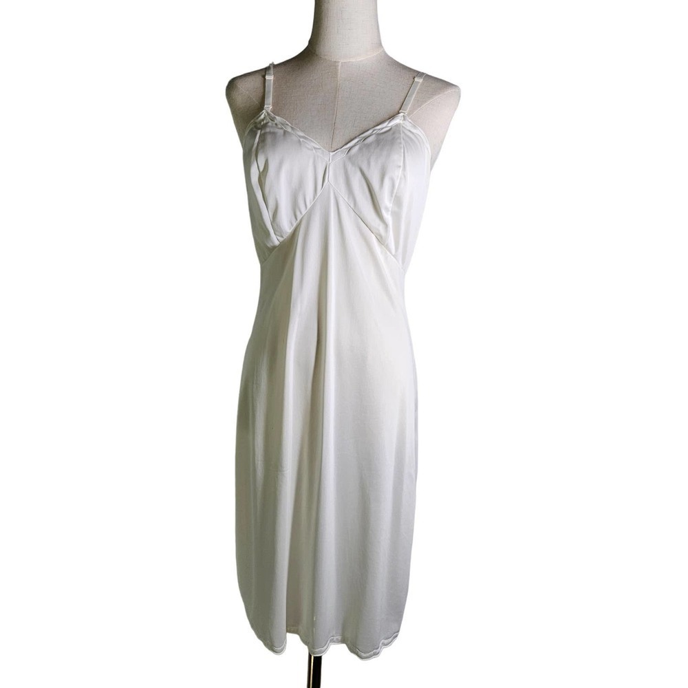 Vintage Gaymode Unclingable Full Slip 36 Reg White Penneys - Picture 1 of 11